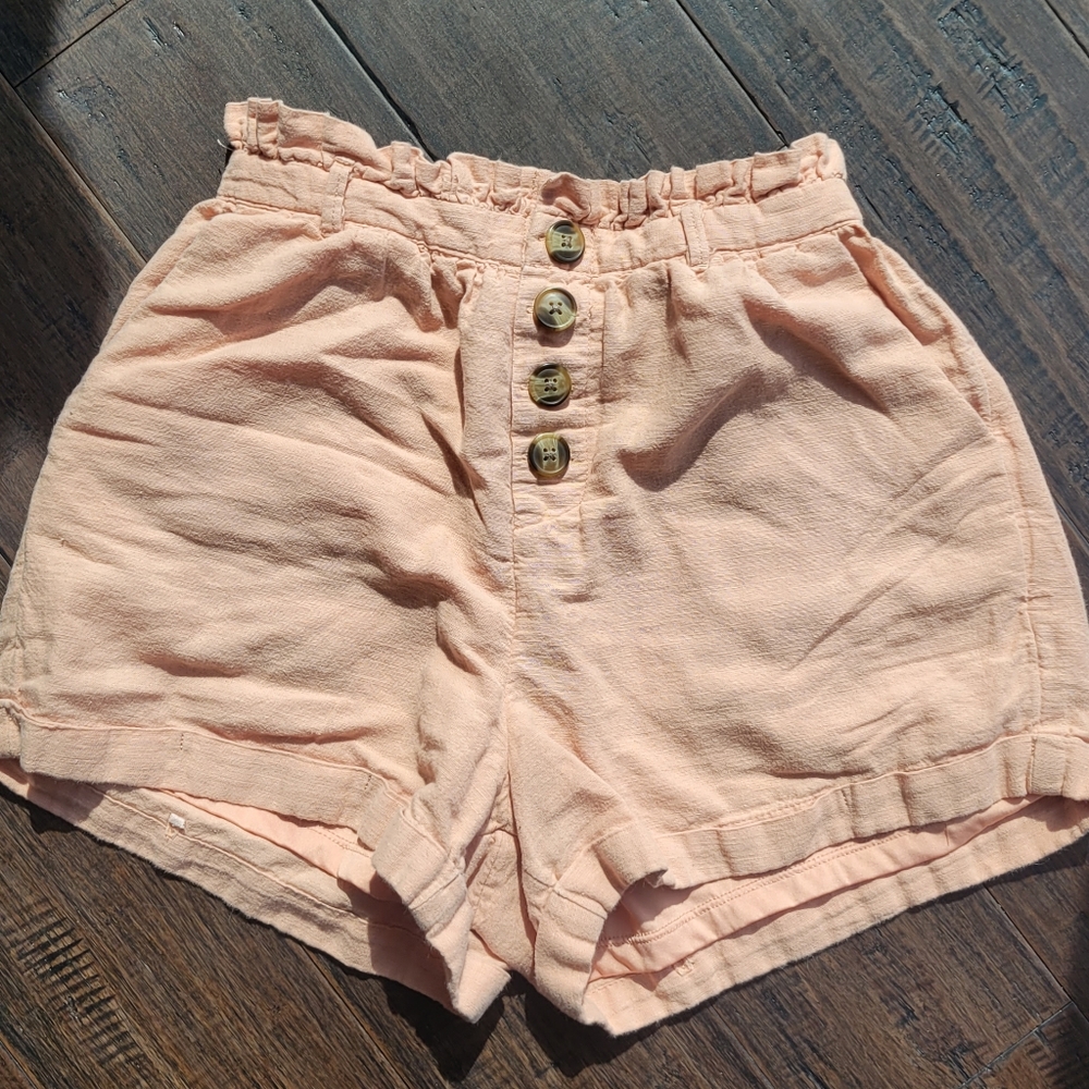 American Eagle Linen High Waisted Short XS